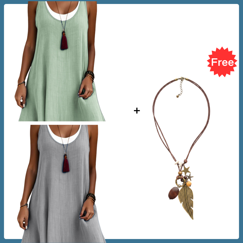 Culture® | Women's Casual Loose Sleeveless Dress