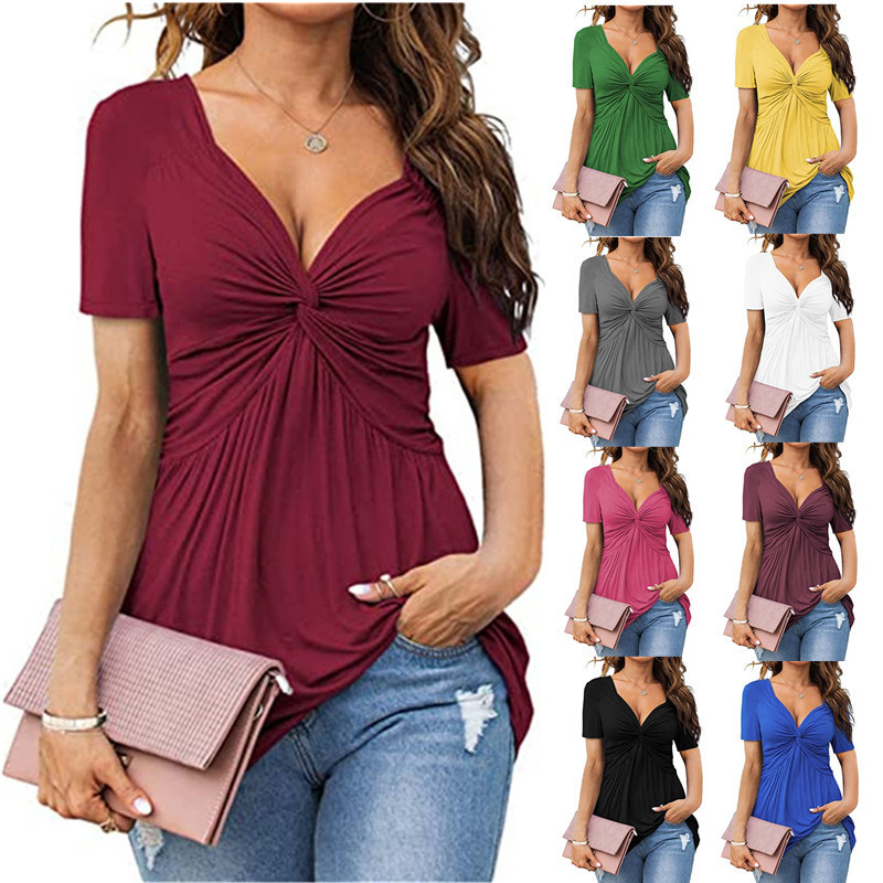 Culture® | V-neck knotted short sleeves