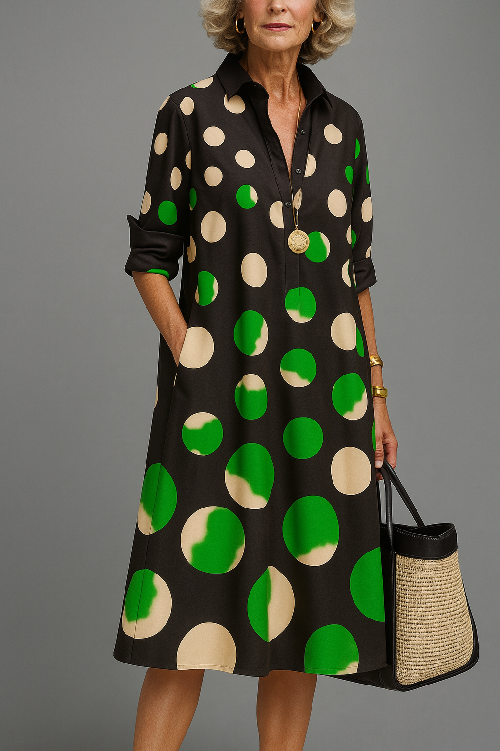 Culture® | Naomi Polka Dot Maxi Dress