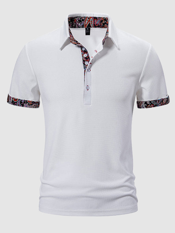 Culture® | Men's Paisley Casual Business Lapel POLO
