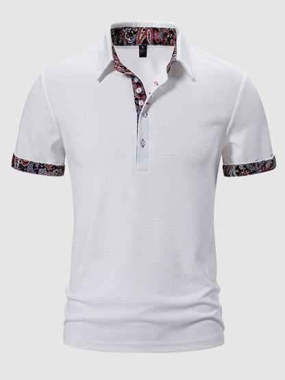 Culture® | Men's Paisley Casual Business Lapel POLO