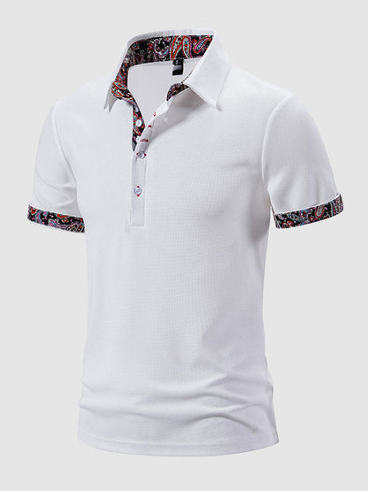 Culture® | Men's Paisley Casual Business Lapel POLO
