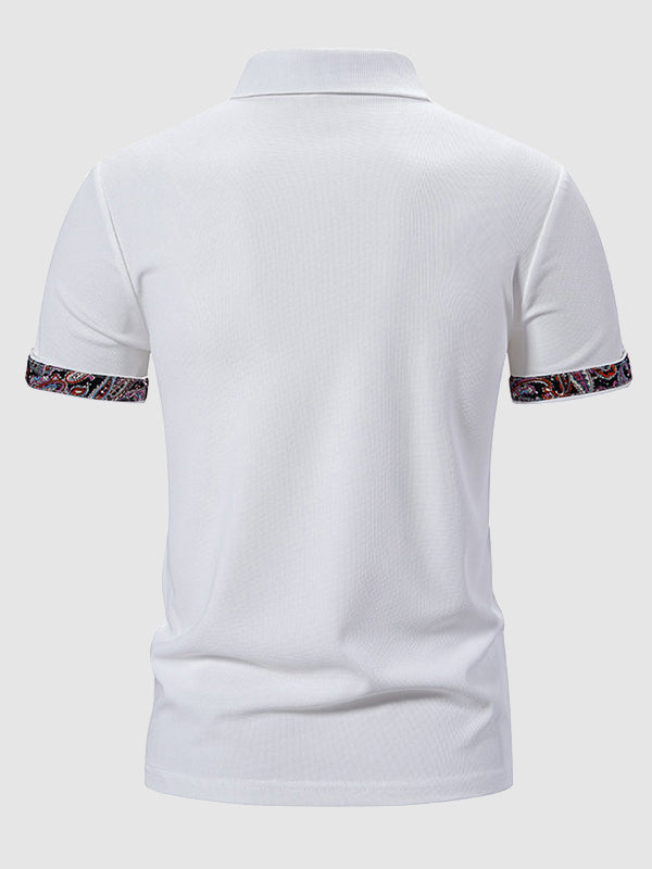 Culture® | Men's Paisley Casual Business Lapel POLO
