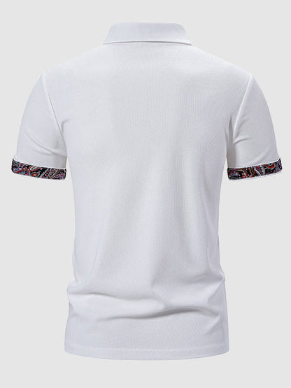 Culture® | Men's Paisley Casual Business Lapel POLO