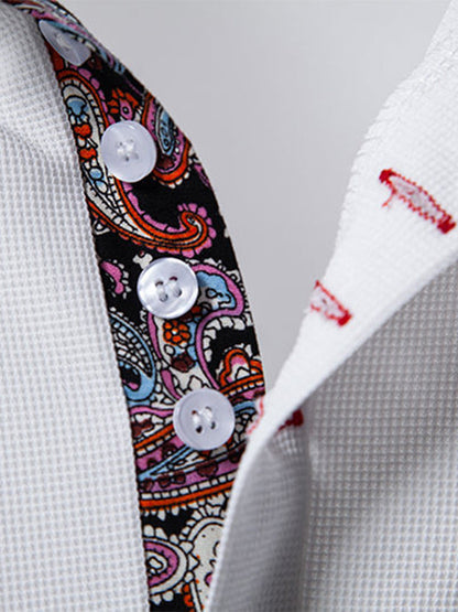 Culture® | Men's Paisley Casual Business Lapel POLO