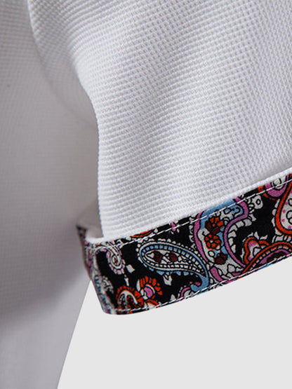 Culture® | Men's Paisley Casual Business Lapel POLO