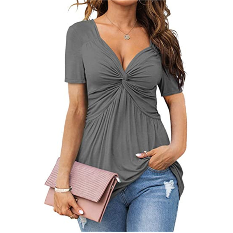 Culture® | V-neck knotted short sleeves