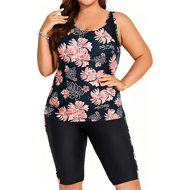 Culture® | Plus-Size Swimsuit with Tropical Print