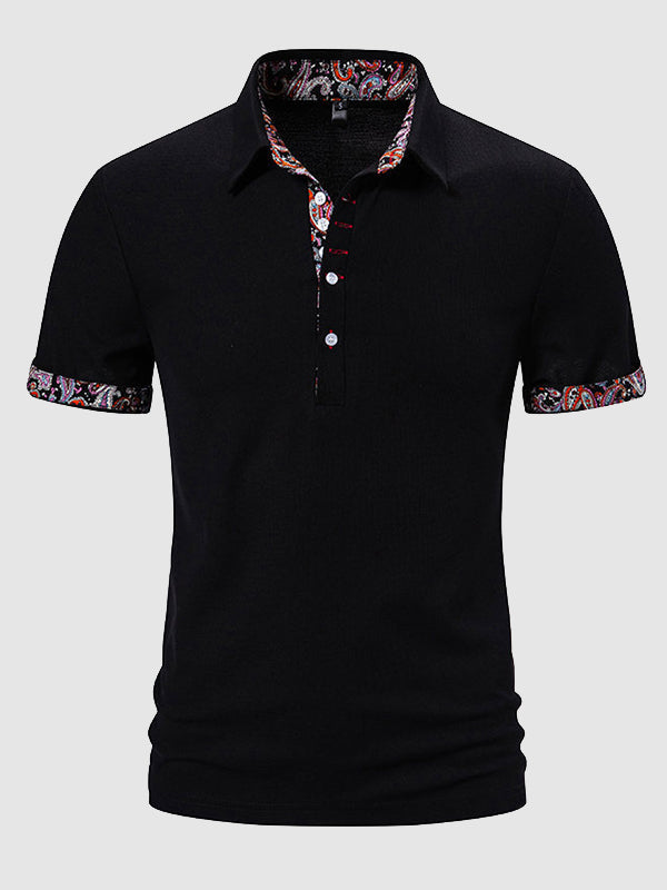 Culture® | Men's Paisley Casual Business Lapel POLO