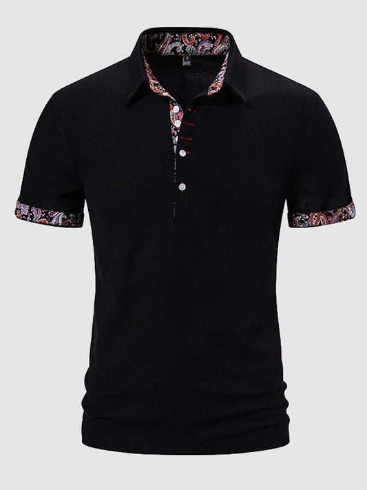 Culture® | Men's Paisley Casual Business Lapel POLO