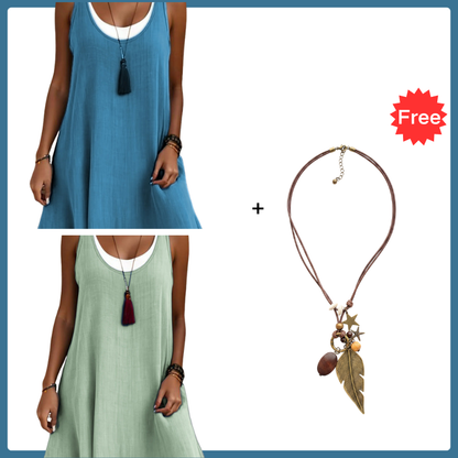 Culture® | Women's Casual Loose Sleeveless Dress