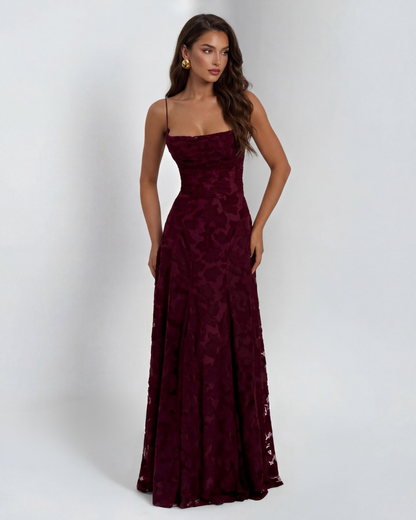 Culture® | Pastel Pink Floral Lace Maxi Dress