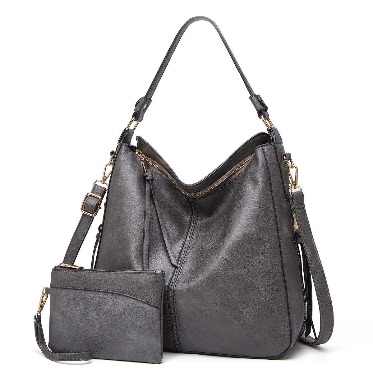 Culture® | Leather Hobo Handbag + FREE Pouch Wallet