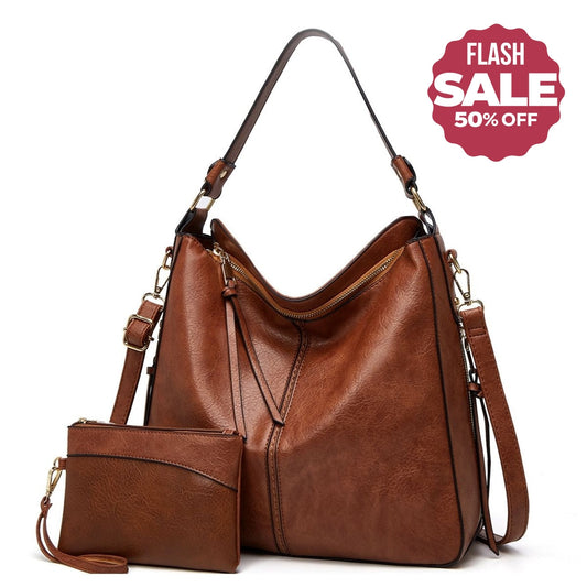 Culture® | Leather Hobo Handbag + FREE Pouch Wallet
