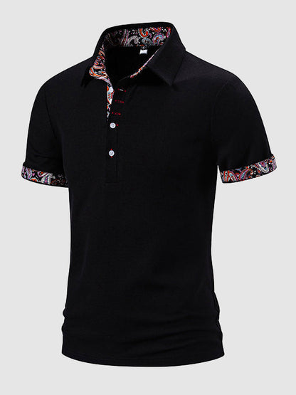 Culture® | Men's Paisley Casual Business Lapel POLO