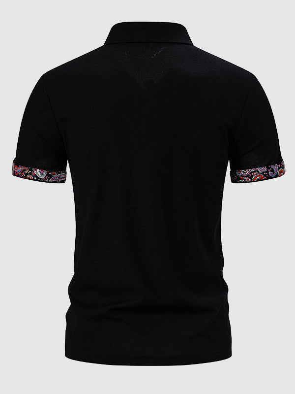 Culture® | Men's Paisley Casual Business Lapel POLO