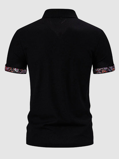 Culture® | Men's Paisley Casual Business Lapel POLO