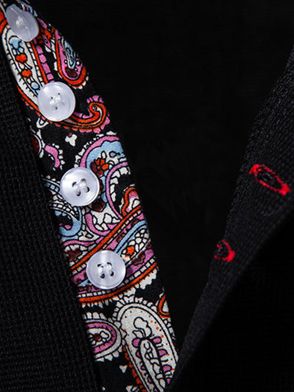 Culture® | Men's Paisley Casual Business Lapel POLO