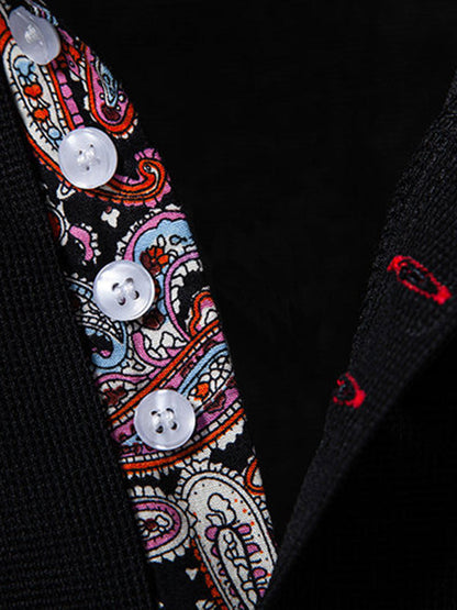 Culture® | Men's Paisley Casual Business Lapel POLO
