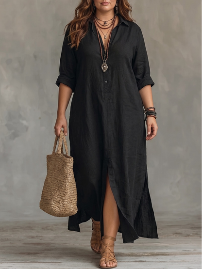 Culture® | Linen Shirt Dress Maxi Dress
