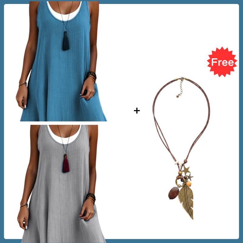 Culture® | Women's Casual Loose Sleeveless Dress