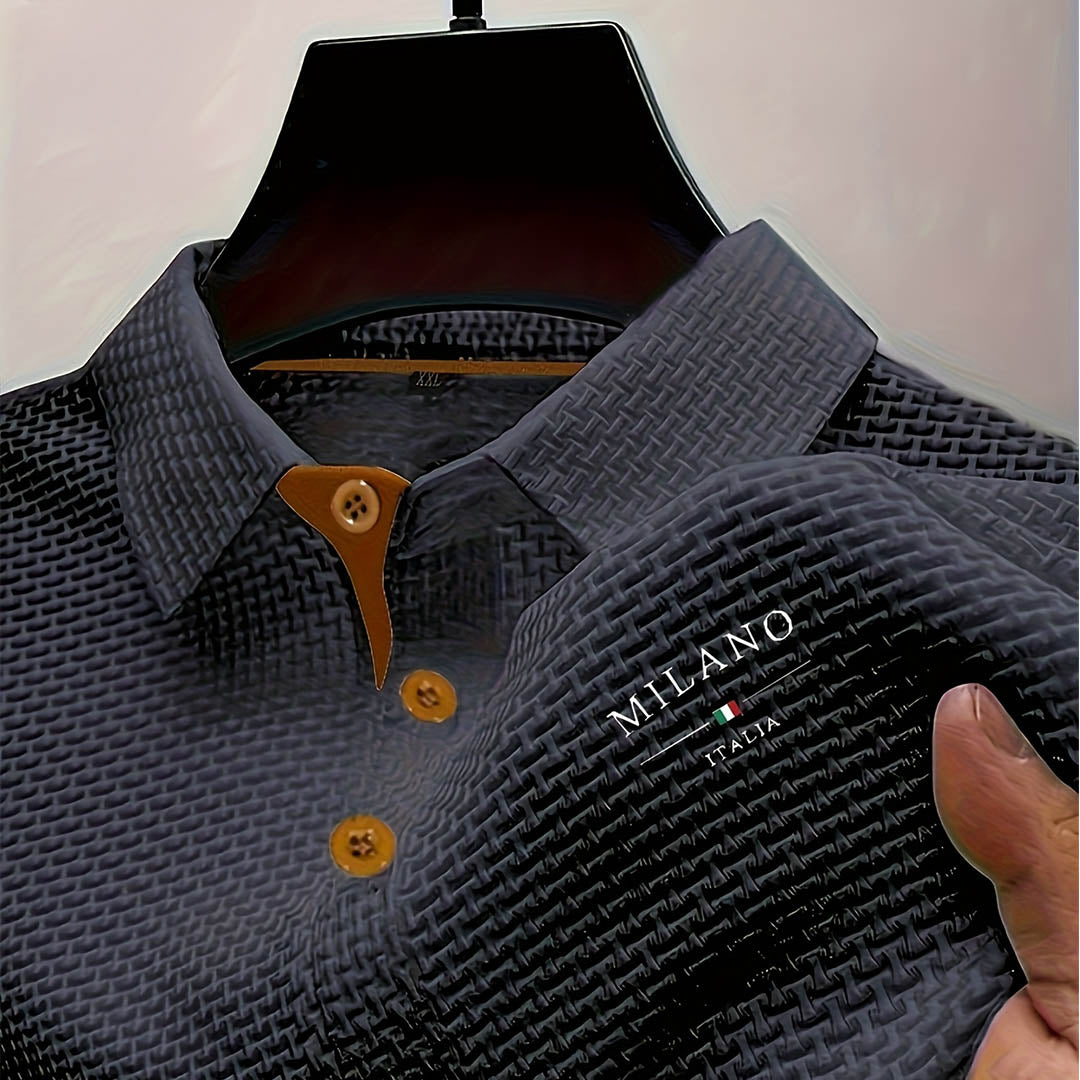 Culture® | Textured Knit Polo Shirt for Men