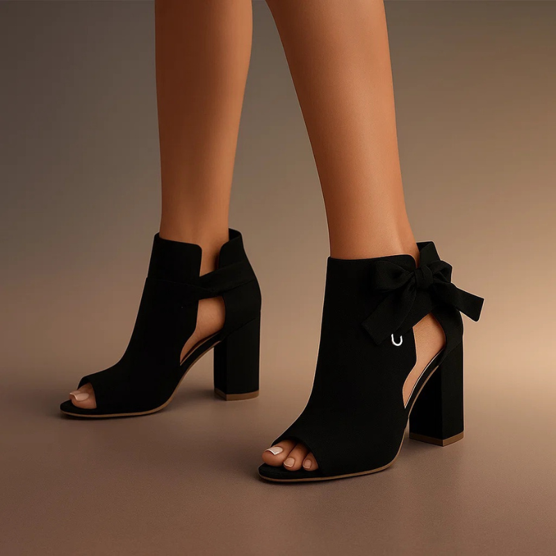 Culture® | Suede Peep-Toe Heeled Sandals