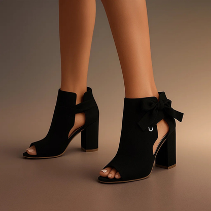 Culture® | Suede Peep-Toe Heeled Sandals