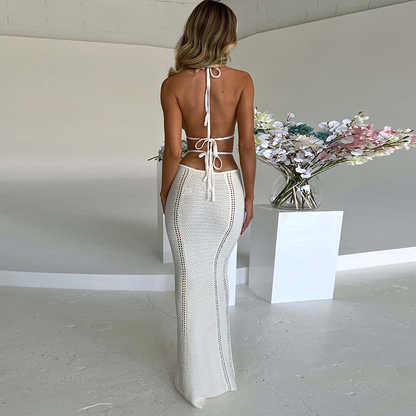 Culture® | Cutout Halter Neck Knit Dress