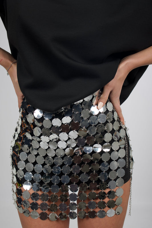 Culture® | Sequin Mini Skirt – Adjustable Fit