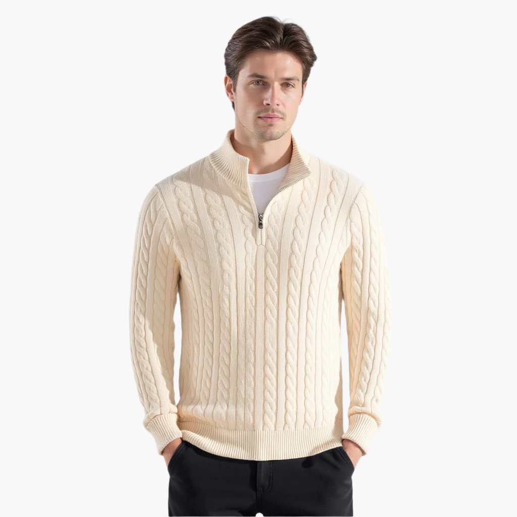 Culture® | Zipped Cable Sweater