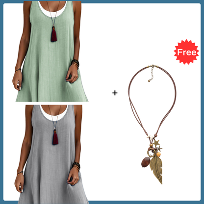 Culture® | Women's Casual Loose Sleeveless Dress
