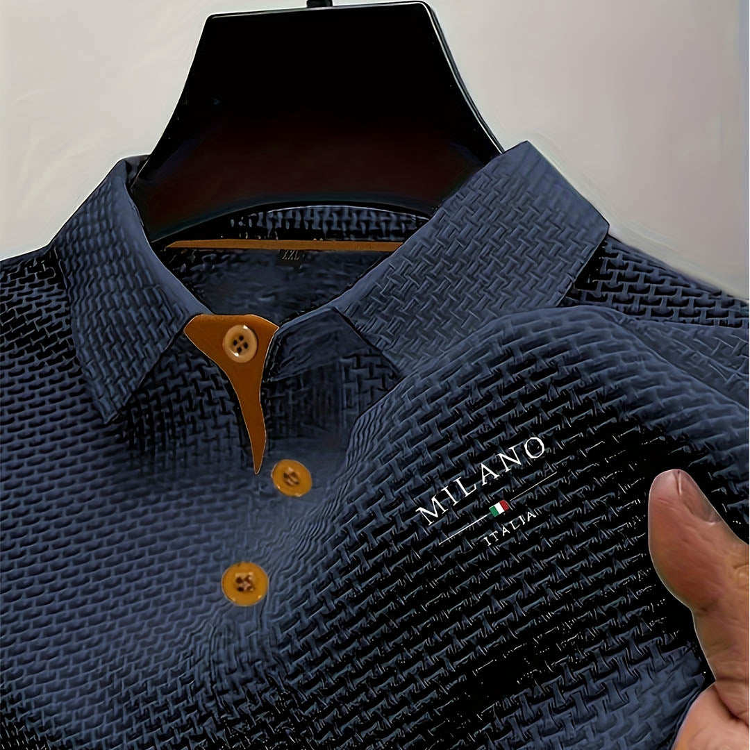Culture® | Textured Knit Polo Shirt for Men
