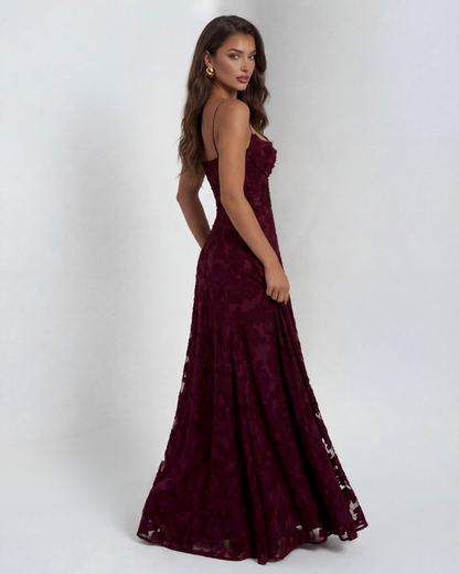 Culture® | Pastel Pink Floral Lace Maxi Dress