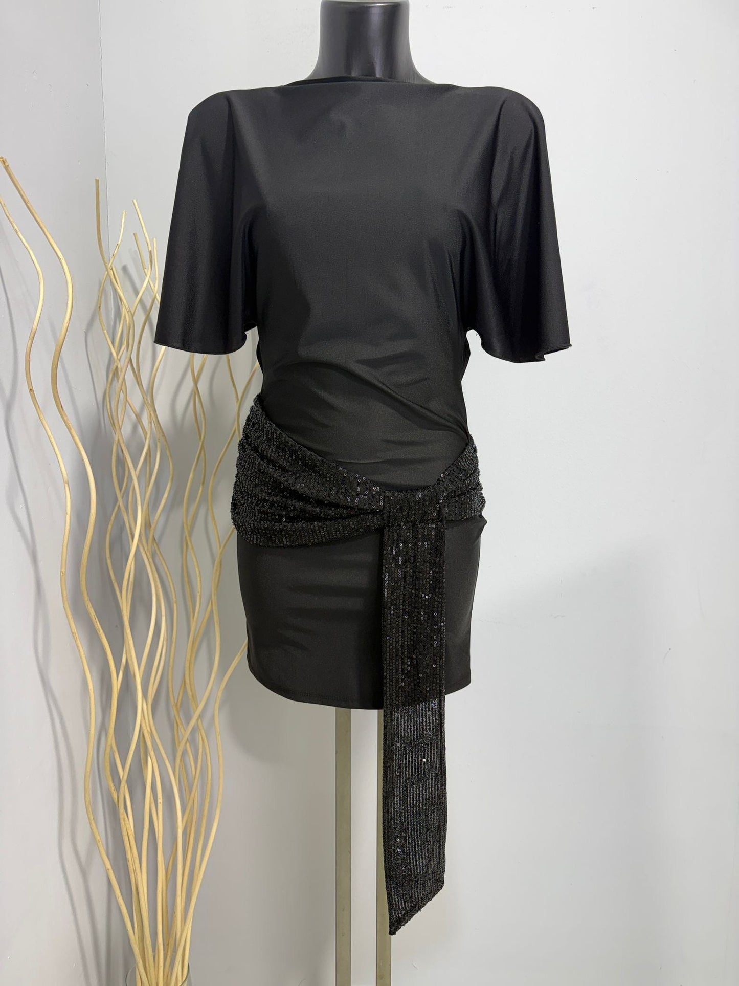 Culture® | Sequin Draped Mini Dress