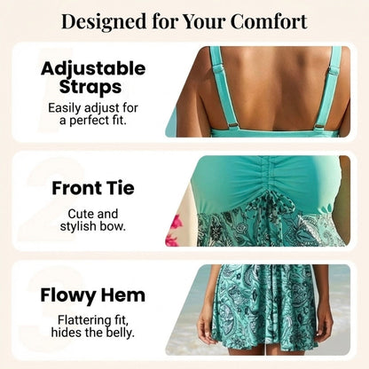 Culture® | Strap Top & Fitted Swim Shorts Swimsuit 