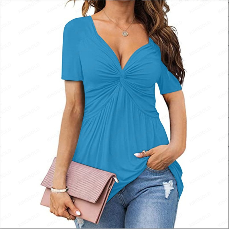 Culture® | V-neck knotted short sleeves