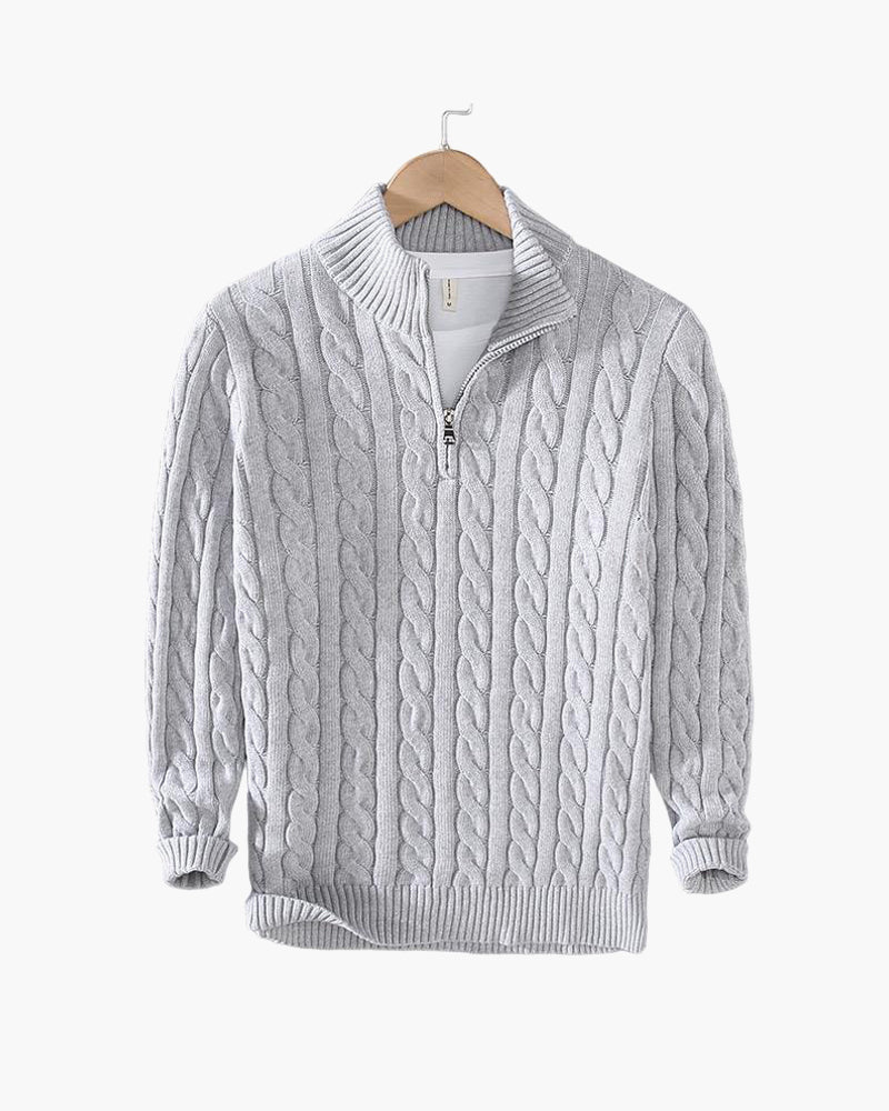 Culture® | Zipped Cable Sweater