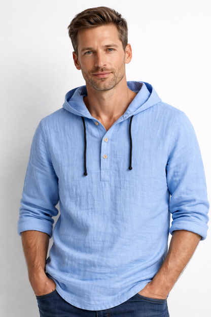 Culture® | Linen Hooded Shirt – Effortless Luxury for Every Season