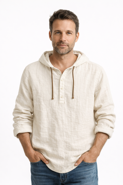 Culture® | Linen Hooded Shirt – Effortless Luxury for Every Season