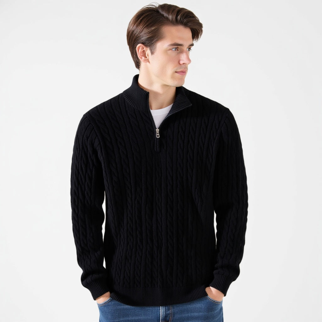 Culture® | Zipped Cable Sweater