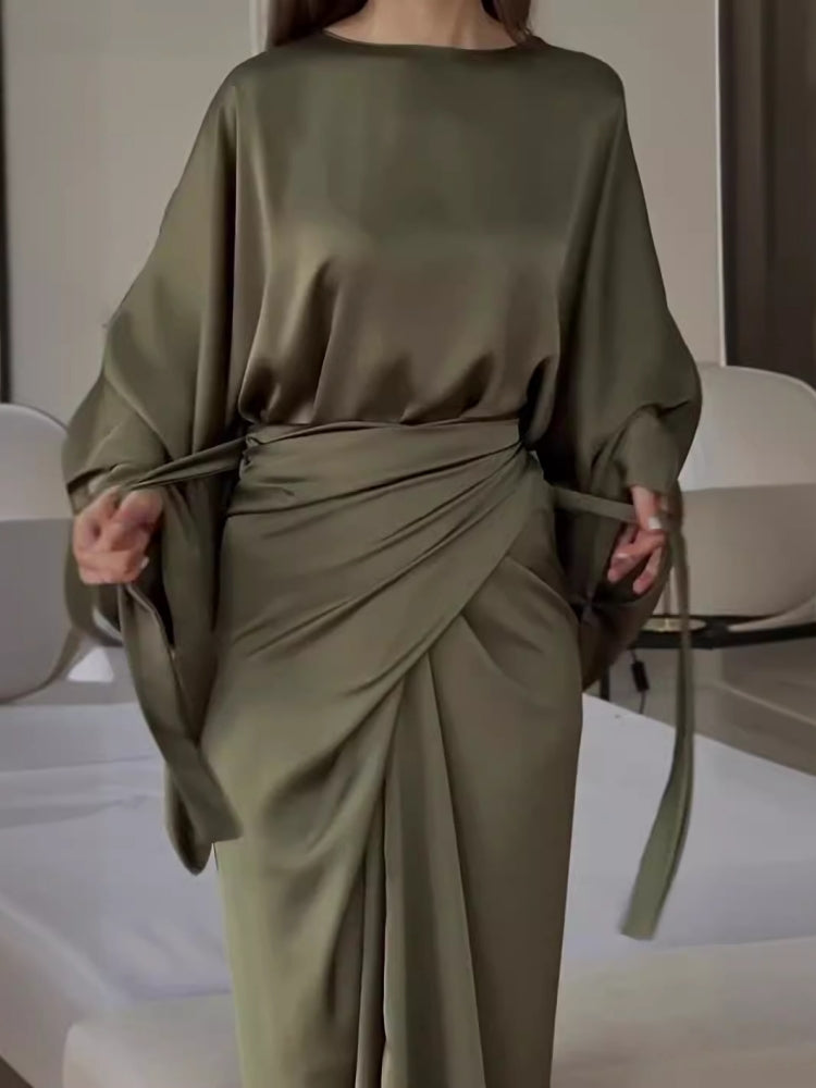 Culture® | Satin Elegance Maxi Dress