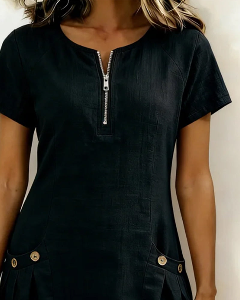 Culture® | Cotton Zip Pocket Dress