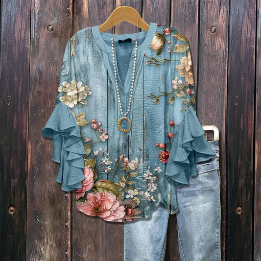 Culture® | Vintage Floral Print Blouse