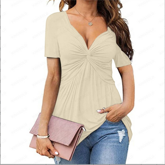 Culture® | V-neck knotted short sleeves