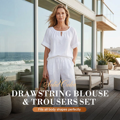 Culture® | Women's Linen Top & Pants 2-Piece Set