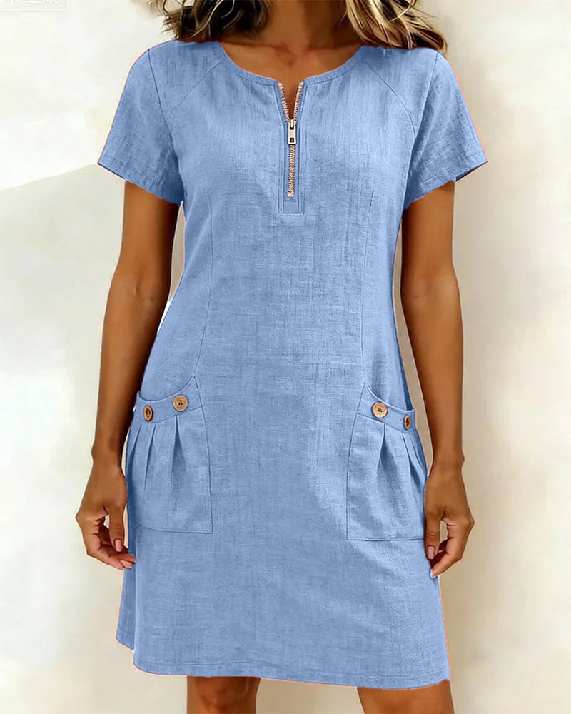 Culture® | Cotton Zip Pocket Dress