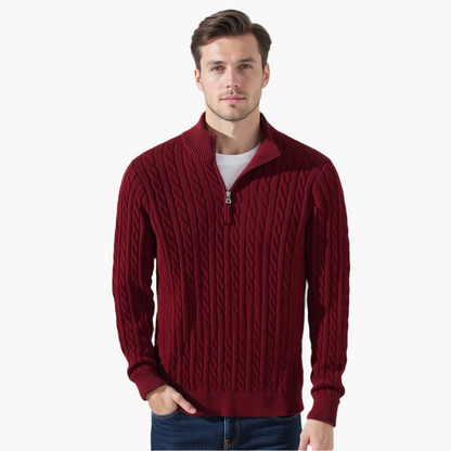 Culture® | Zipped Cable Sweater
