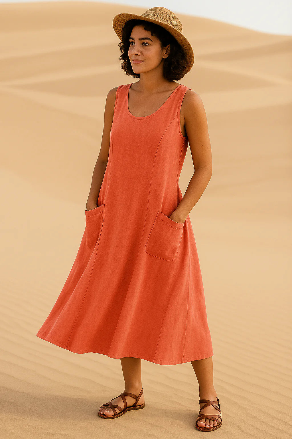 Culture® | Linen Midi Dress
