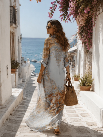 Culture®| Elegant Floral Maxi Dress